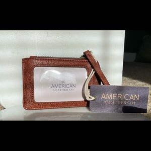 NWT American Leather Co. Keychain Wallet